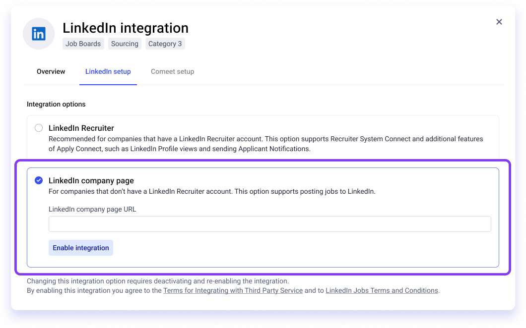 Integration with LinkedIn Apply Connect – Spark Hire Recruit Support