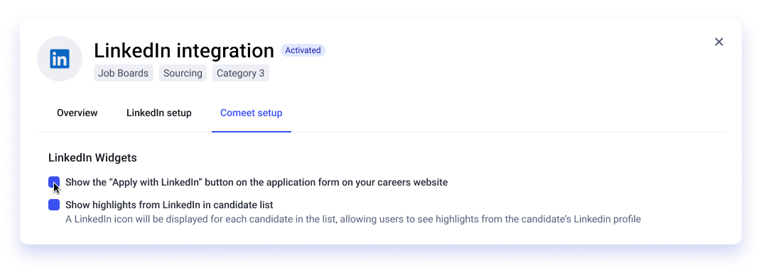 Apply with LinkedIn – Spark Hire Recruit Support
