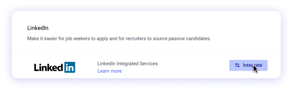 Integration with LinkedIn Apply Connect – Spark Hire Recruit Support